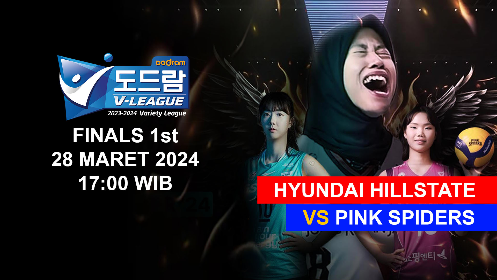 Finals 1st V-League Women: Hyundai Hillstate VS Pink Spiders (28/03/2024)